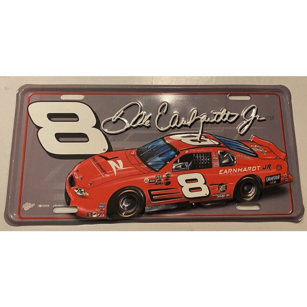 Dale Earnhardt Jr.  # 8 NASCAR  Metal License Plate Tag